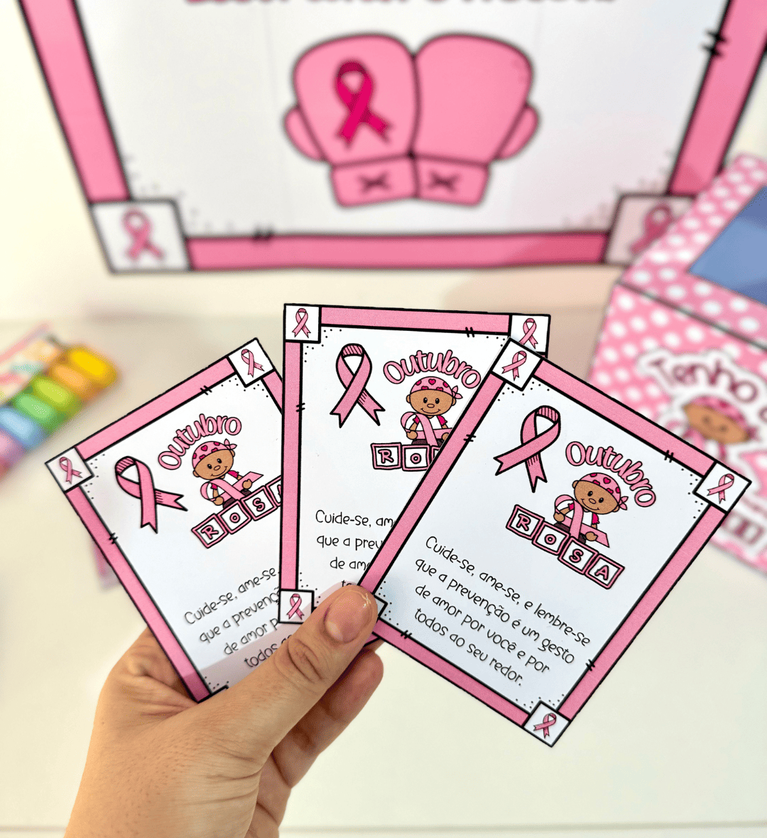 Kit Outubro Rosa em PDF para Educação Infantil e Anos Iniciais — capa do material