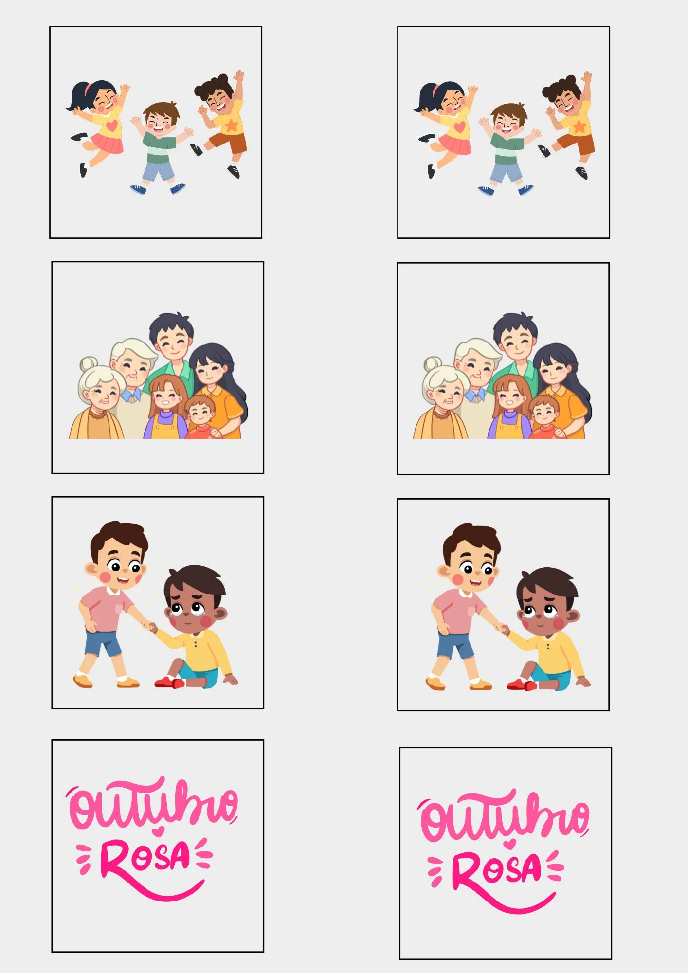 🎀 Kit Outubro Rosa na Escola: Painel, Jogos e Atividades Lúdicas — amostra 3: Impressão