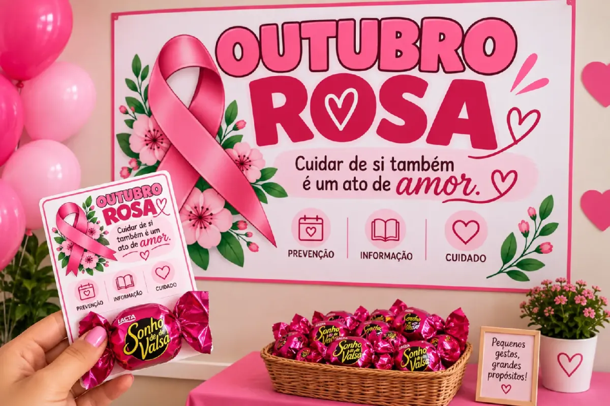 KIT OUTUBRO ROSA — PAINEL + LEMBRANCINHA — Datas comemorativas para Educação Infantil: Uma proposta delicada e impactante…