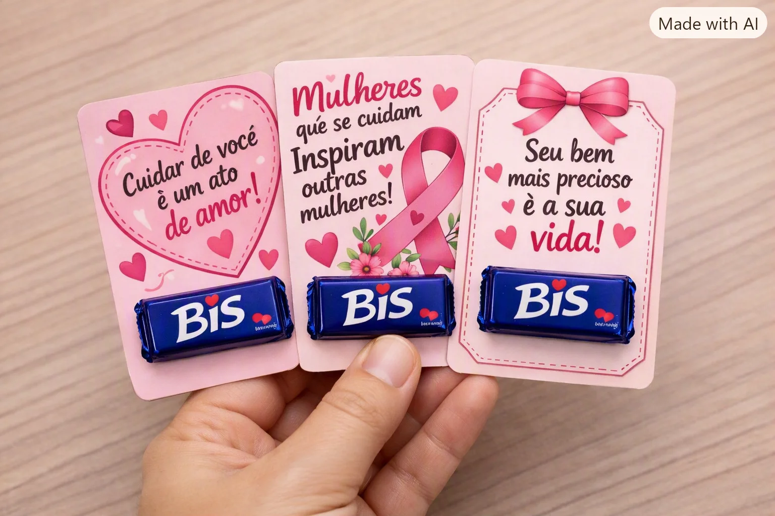 Kit Outubro Rosa para Imprimir – Apliques e Cartões — amostra 2: Kit Outubro Rosa: apliques decorativos, cartões para…