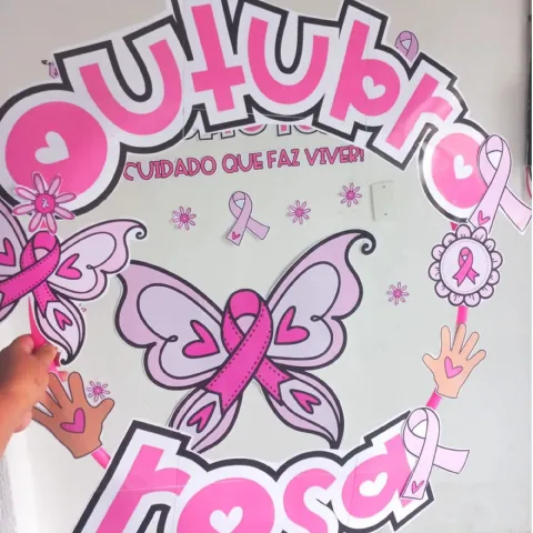 Kit Outubro Rosa para Imprimir – Painel Borboleta e Bambolê — amostra 2: Público recomendado