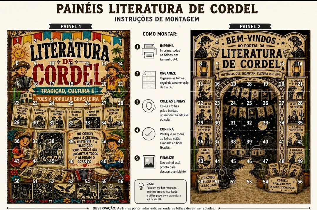 🌵📚 KIT PAINÉIS GIGANTES – LITERATURA DE CORDEL 📚🌵 — Português para Educação Infantil: 🌵📚 KIT PAINÉIS GIGANTES –…