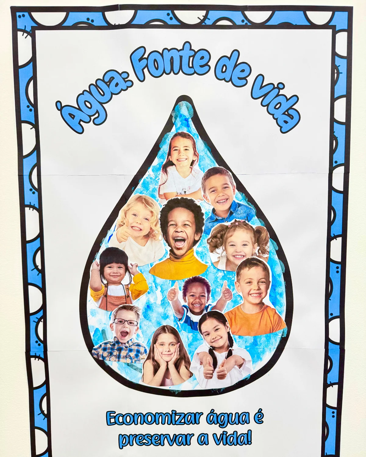 Kit Painel Colaborativo "Água: Fonte de Vida" com Foto dos Alunos — capa do material