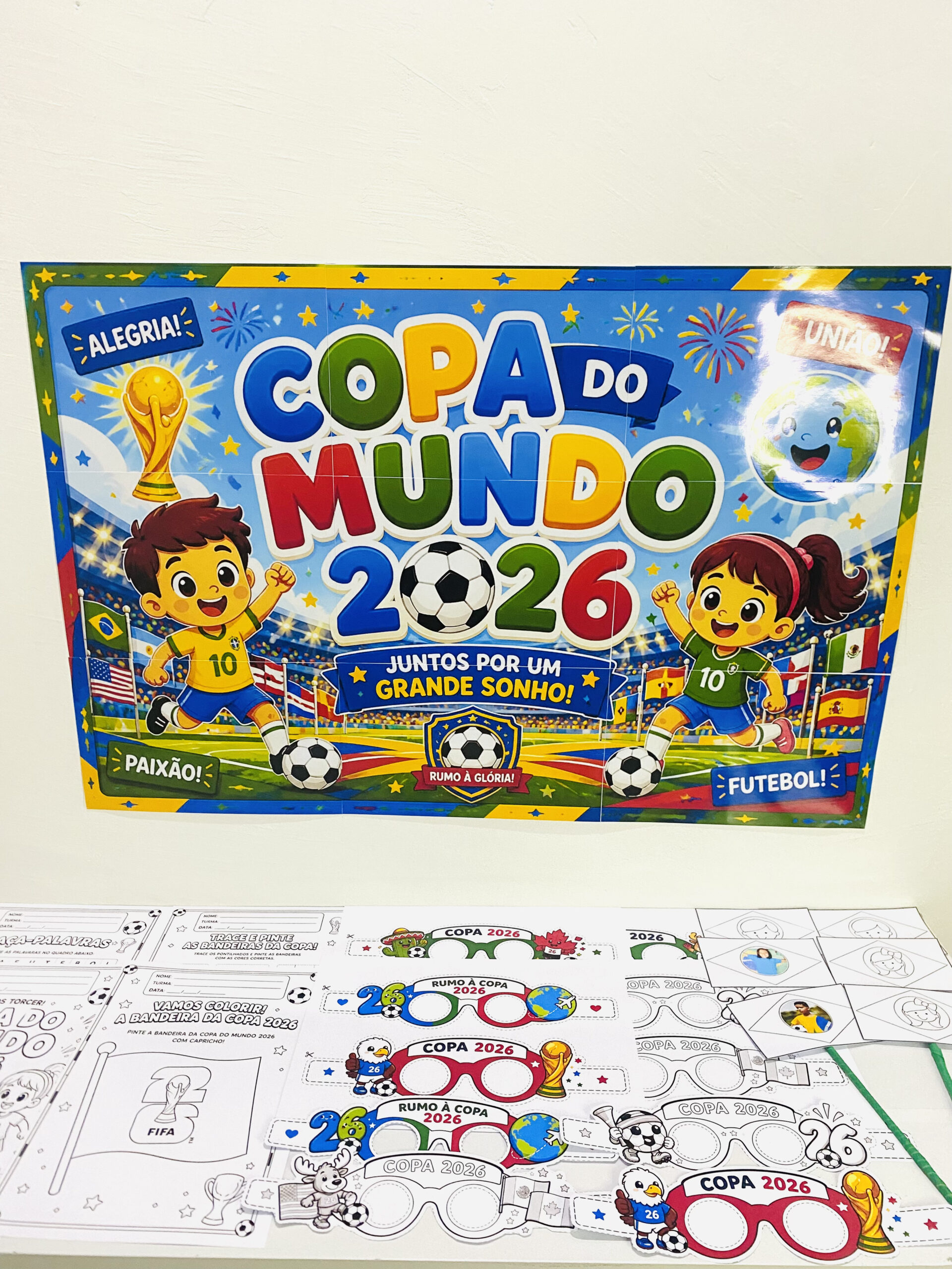 Kit painel copa do mundo – Material Pedagógico — amostra 1: O que vem no material