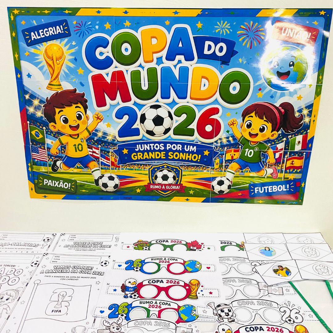 Kit painel copa do mundo – Material Pedagógico — Atividades para Todas as séries: Leve a magia do futebol para a sala de…