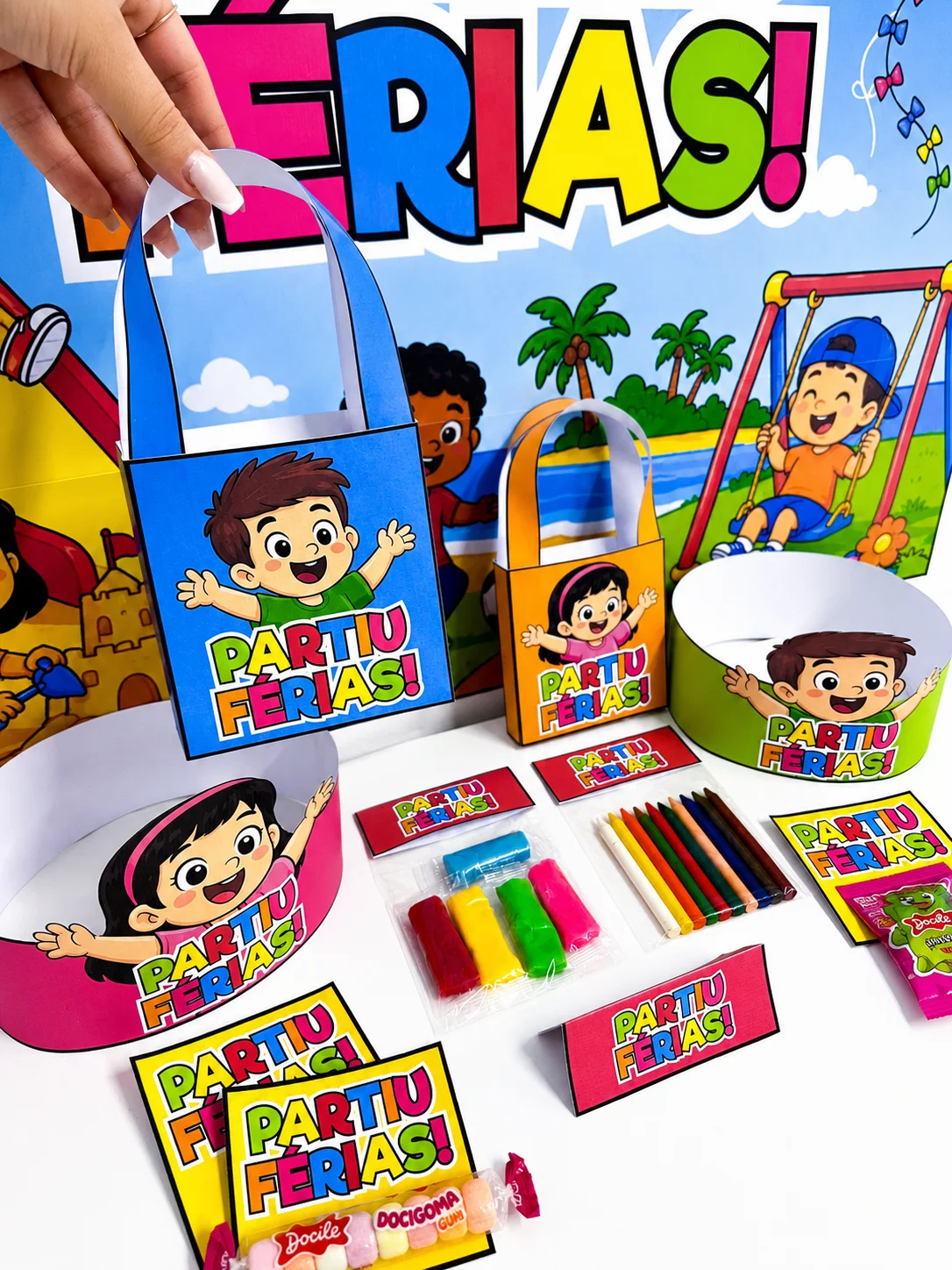 Kit Painel e Lembrancinhas Férias – Material Pedagógico — amostra 2: Sobre o Kit Painel e Lembrancinhas Férias