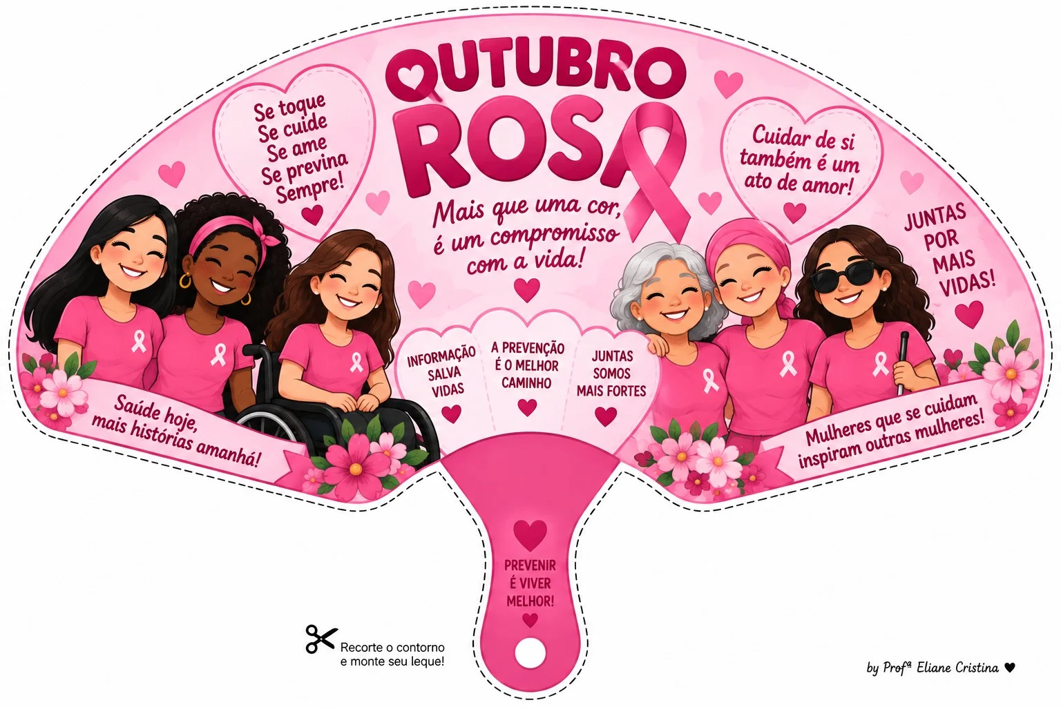 Kit Painel e Lembrancinhas Outubro Rosa — amostra 2: 🌸 KIT OUTUBRO ROSA – MATERIAL PEDAGÓGICO E DECORATIVO 💗 Um kit…