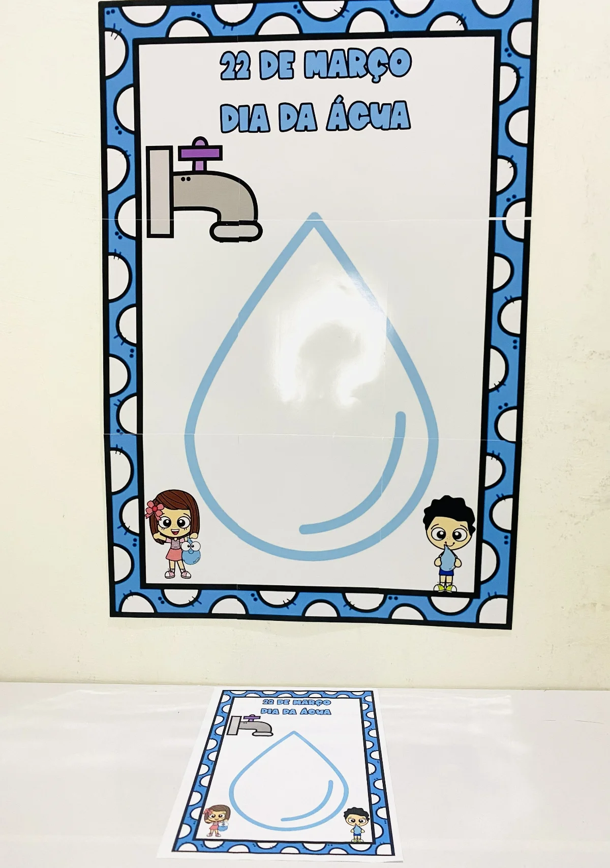 Kit Painel Interativo + Atividade: Dia da àgua — amostra 1: Formato e entrega