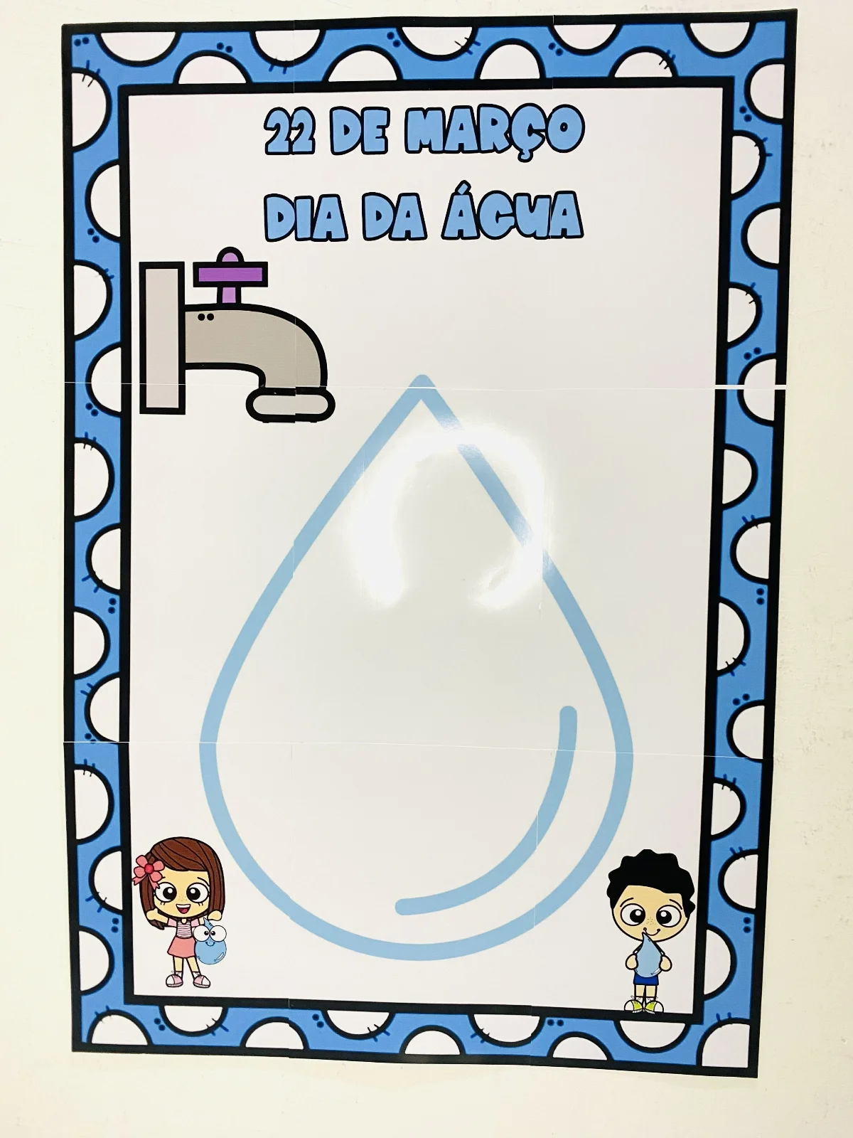 Kit Painel Interativo + Atividade: Dia da àgua — amostra 2: Um painel criativo e envolvente para celebrar o Dia da Água e…