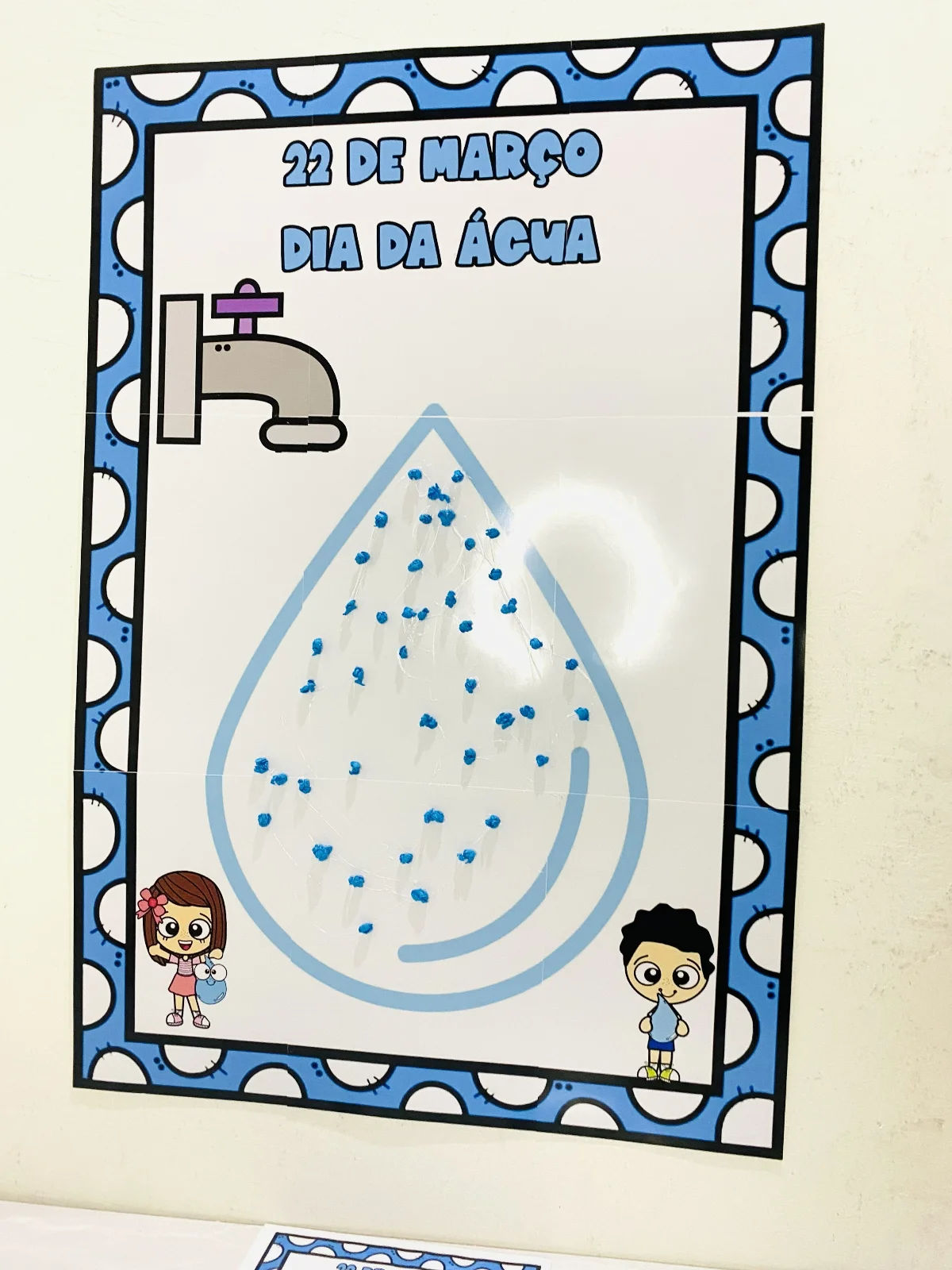 Kit Painel Interativo + Atividade: Dia da àgua — amostra 4: Um painel criativo e envolvente para celebrar o Dia da Água e…