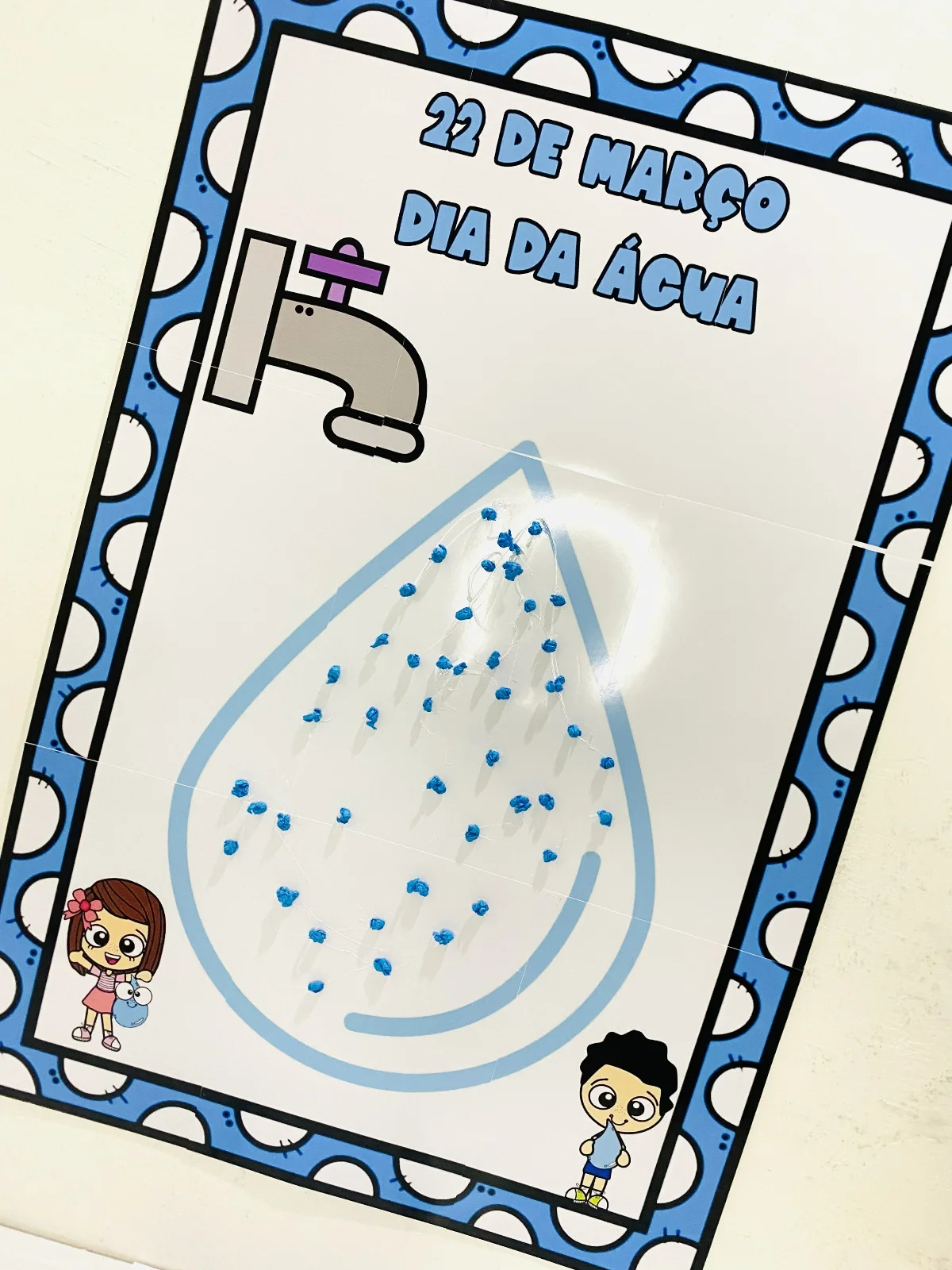 Kit Painel Interativo + Atividade: Dia da àgua — amostra 5: Um painel criativo e envolvente para celebrar o Dia da Água e…