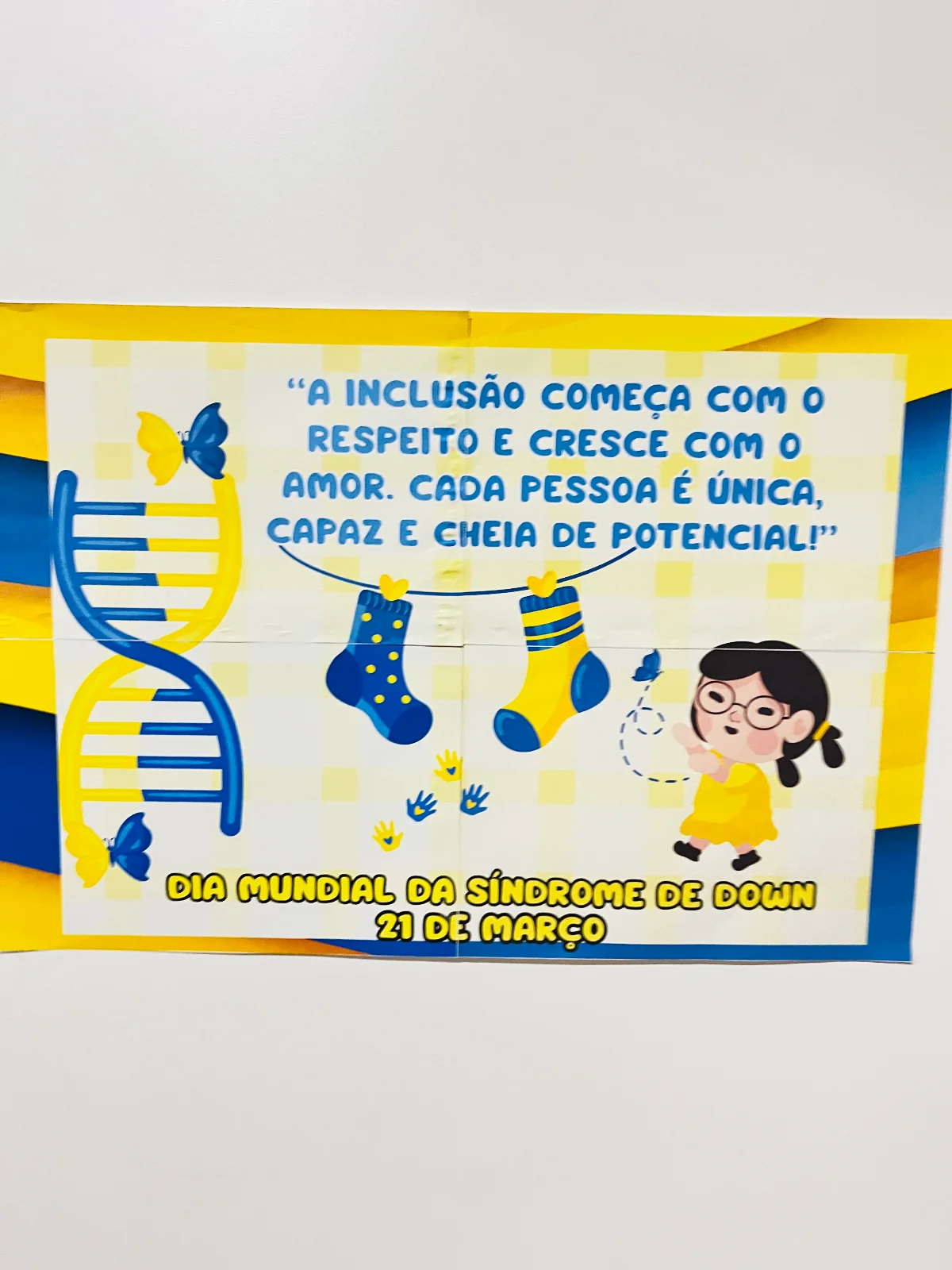 KIT PAINEL + LUVA DE HISTÓRIA: DIA MUNDIAL DA SÍNDROME DE DOWN — amostra 1: Sobre o KIT PAINEL + LUVA DE HISTÓRIA: DIA…