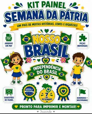 Kit Painel Semana da Pátria | 7 de Setembro — capa do material