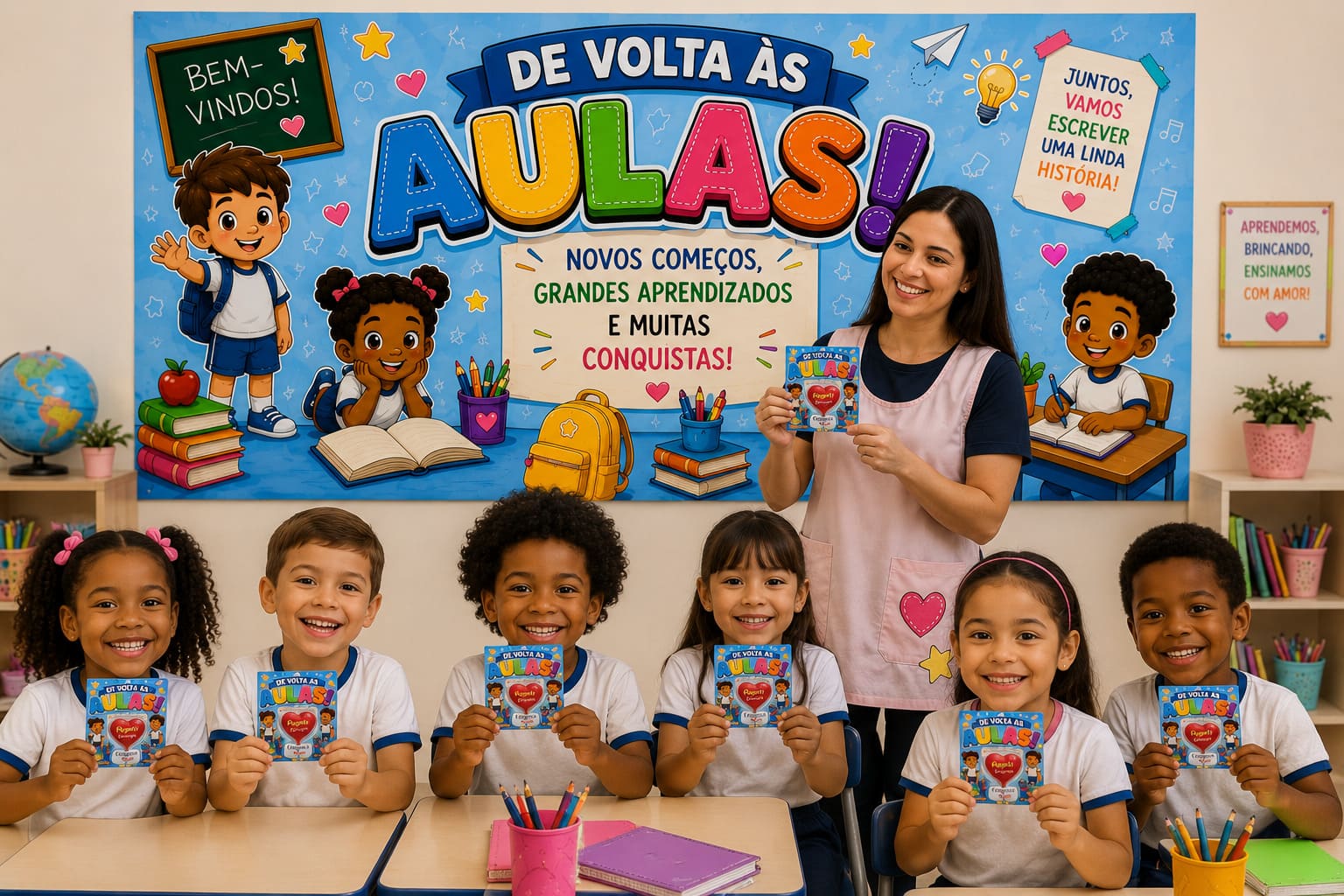 Kit painel volta às aulas e cartão para pirulito – PDF para Imprimir — capa do material