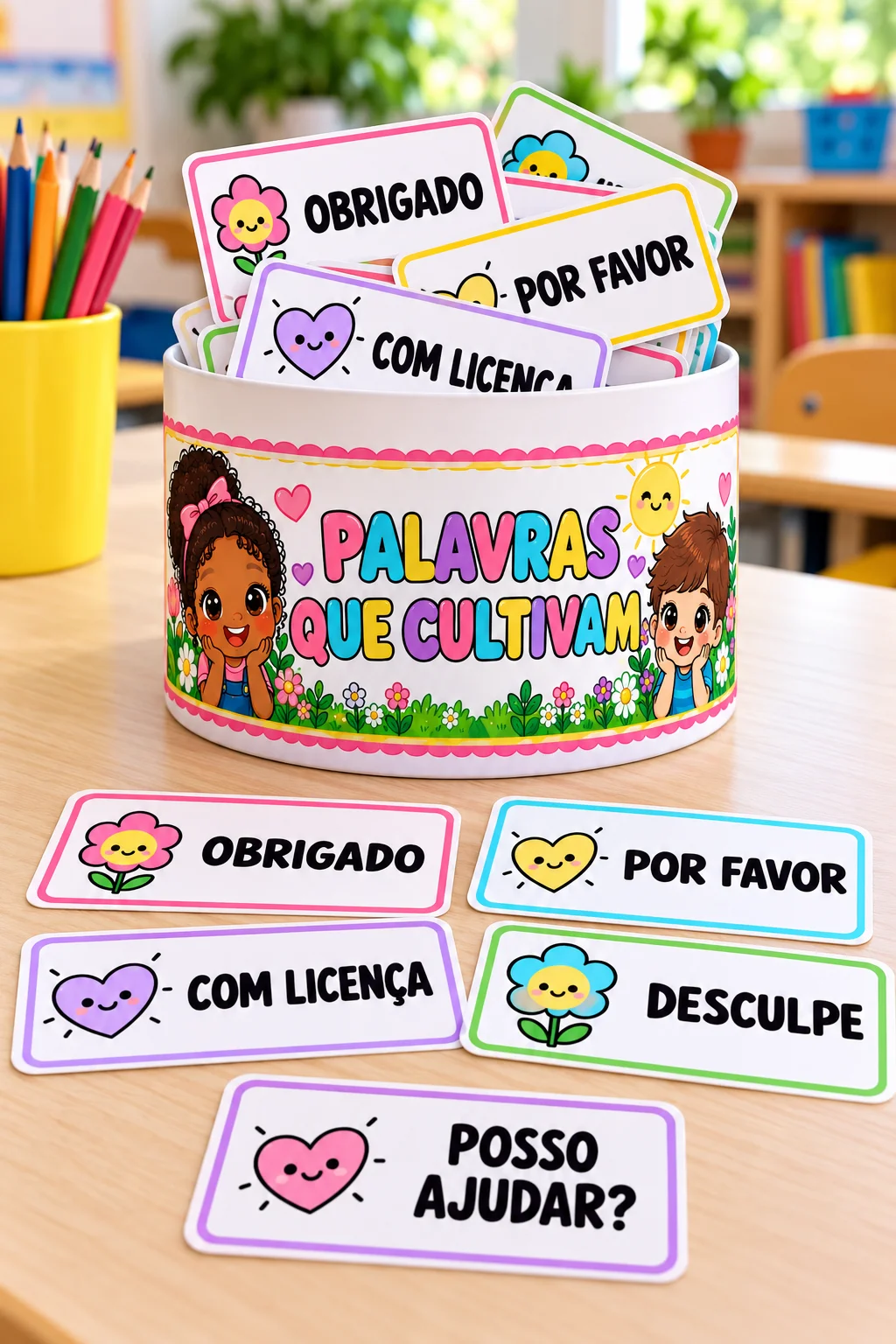 Kit Palavras de Gentileza – Painel + Atividades Interativas PDF — amostra 1: 🌸🌼 KIT PALAVRAS DE GENTILEZA – PEQUENOS…