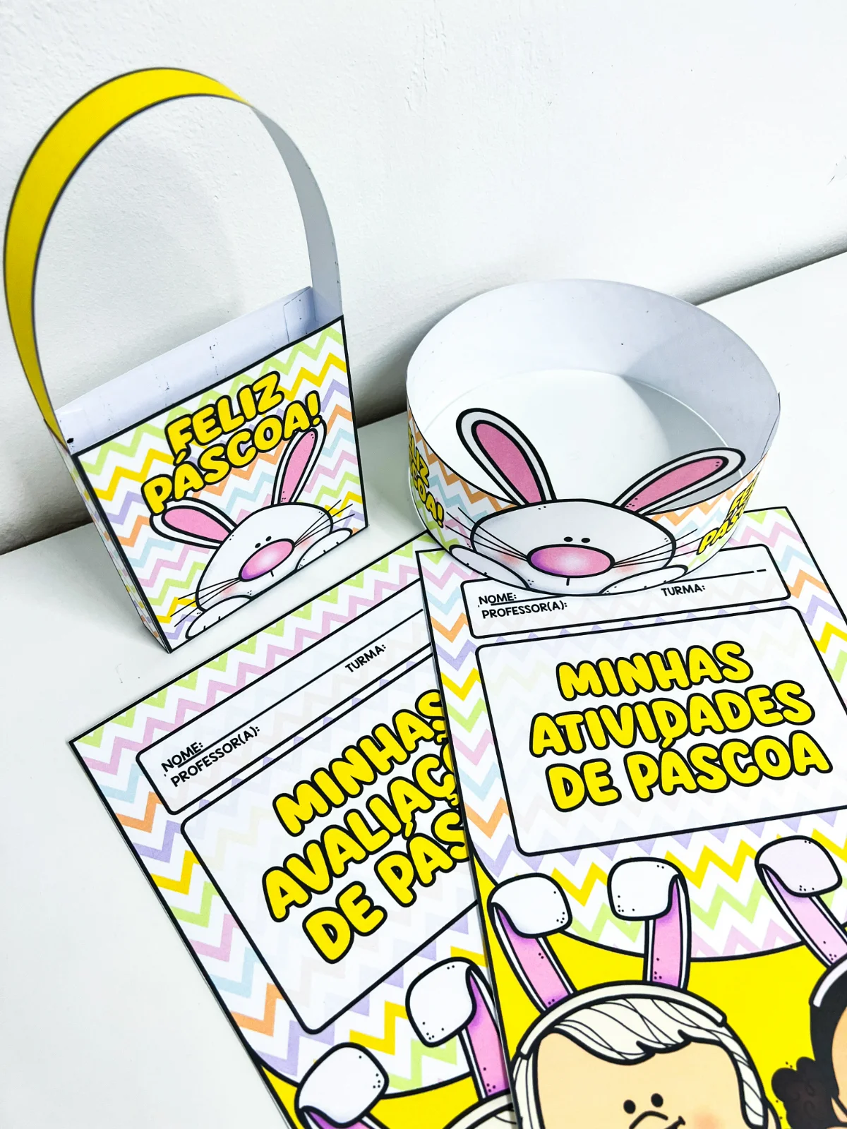 Kit Páscoa Pedagógico – PDF para Imprimir — amostra 1: O que vem no material