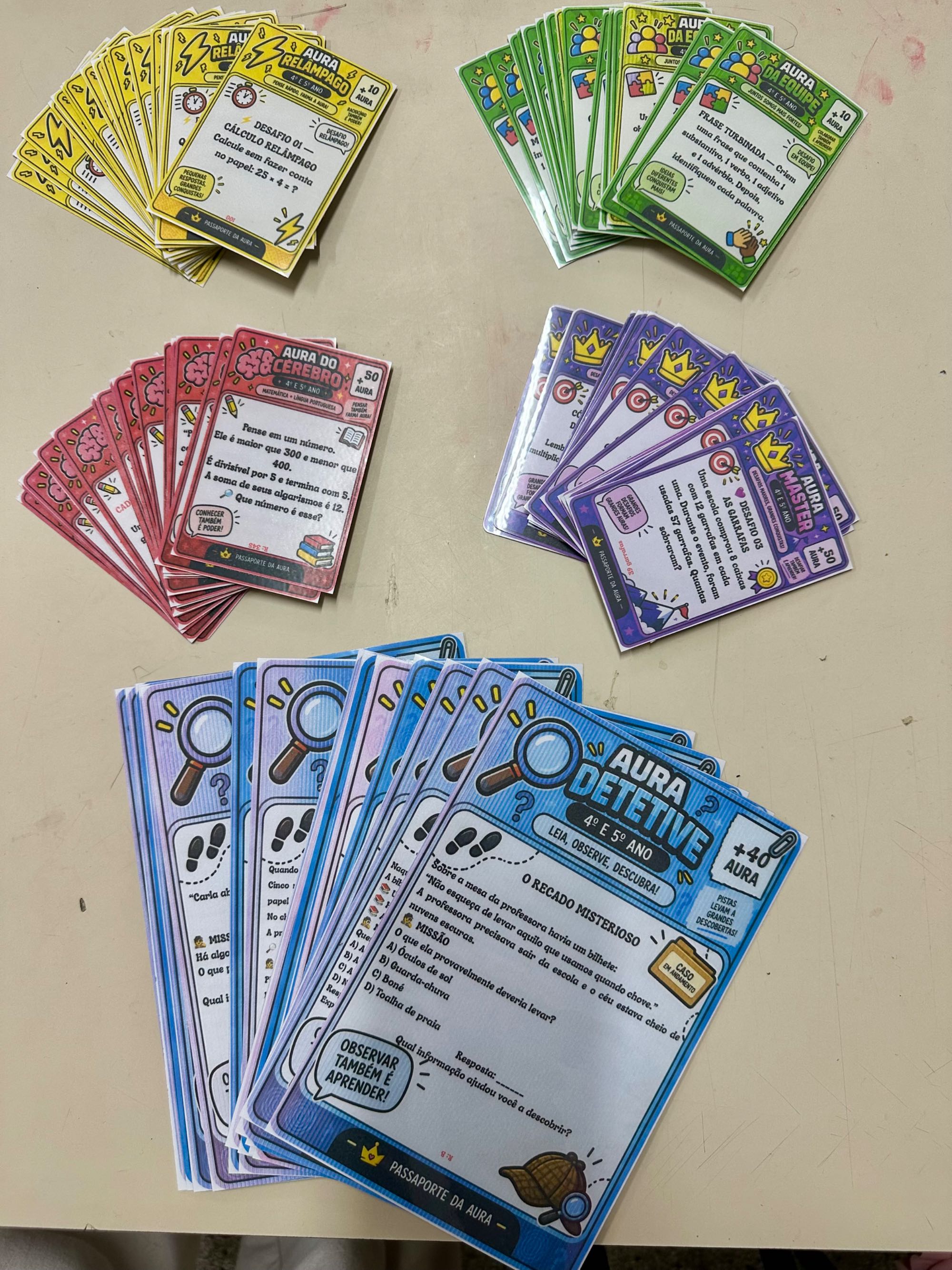KIT Passaporte da Aura + Jogo Gamificado para 4º e 5º Ano — amostra 2: É um jogo pedagógico para 4º e 5º ano, com desafios…