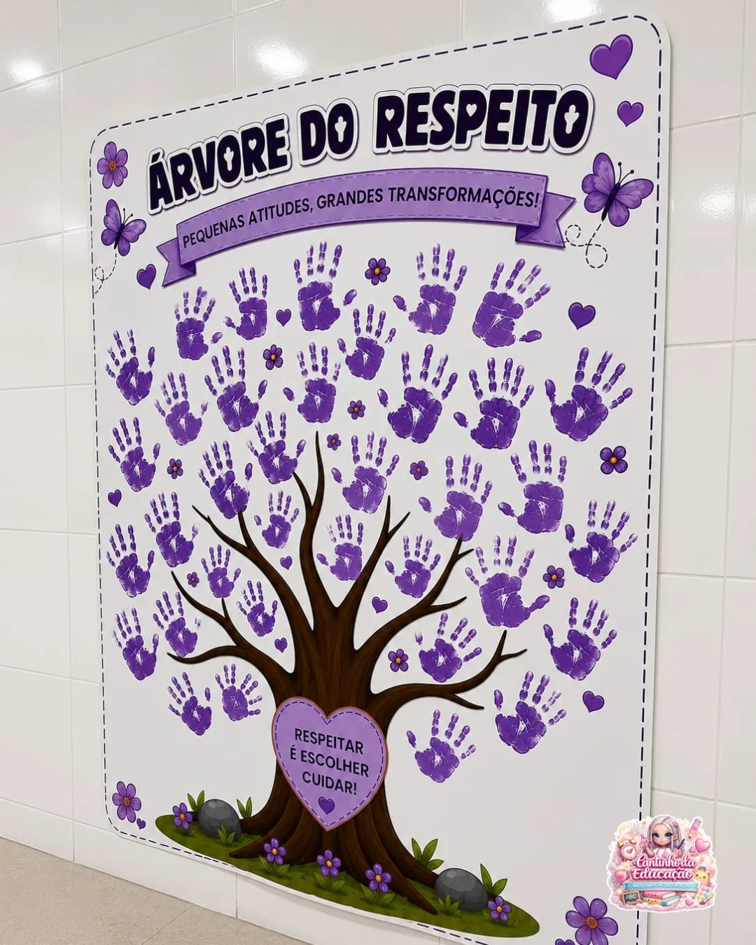 Kit pedagógico – agosto lilás – PDF para Imprimir — amostra 1: O que vem no material