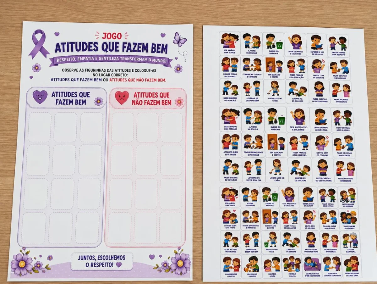 Kit Pedagógico – Agosto Lilás um material completo para trabalhar de forma lúdica,💜 — amostra 4: KIT PEDAGÓGICO – AGOSTO…