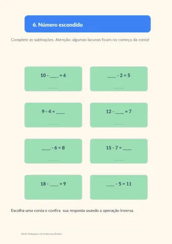 Kit Pedagógico as 4 operações matemática — amostra 1: Aprenda adição, subtração, multiplicação e divisão com o Kit "As 4… Kit Pedagógico as 4 operações matemática — amostra 1: Aprenda adição, subtração, multiplicação e divisão com o Kit "As 4…