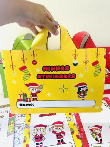 Kit Pedagógico com 3 Modelos de Sacolas e 3 Capas — amostra 4: Kit para sala de aula com 3 modelos de sacolas e 3 modelos…