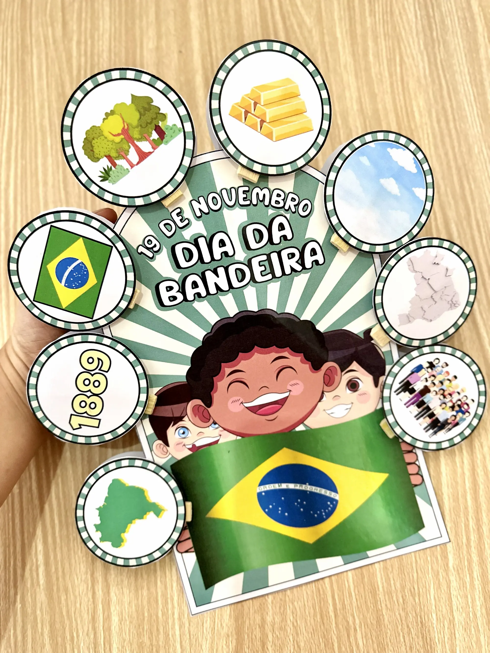 Kit Pedagógico Dia da Bandeira – Atividades e Lembrancinhas — capa do material