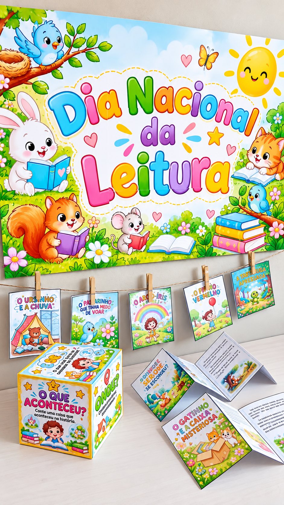 Kit Pedagógico Dia Nacional da Leitura : Alfabetização Anos Iniciais — amostra 7: Material pedagógico em PDF para trabalhar… Kit Pedagógico Dia Nacional da Leitura : Alfabetização Anos Iniciais — amostra 7: Material pedagógico em PDF para trabalhar…