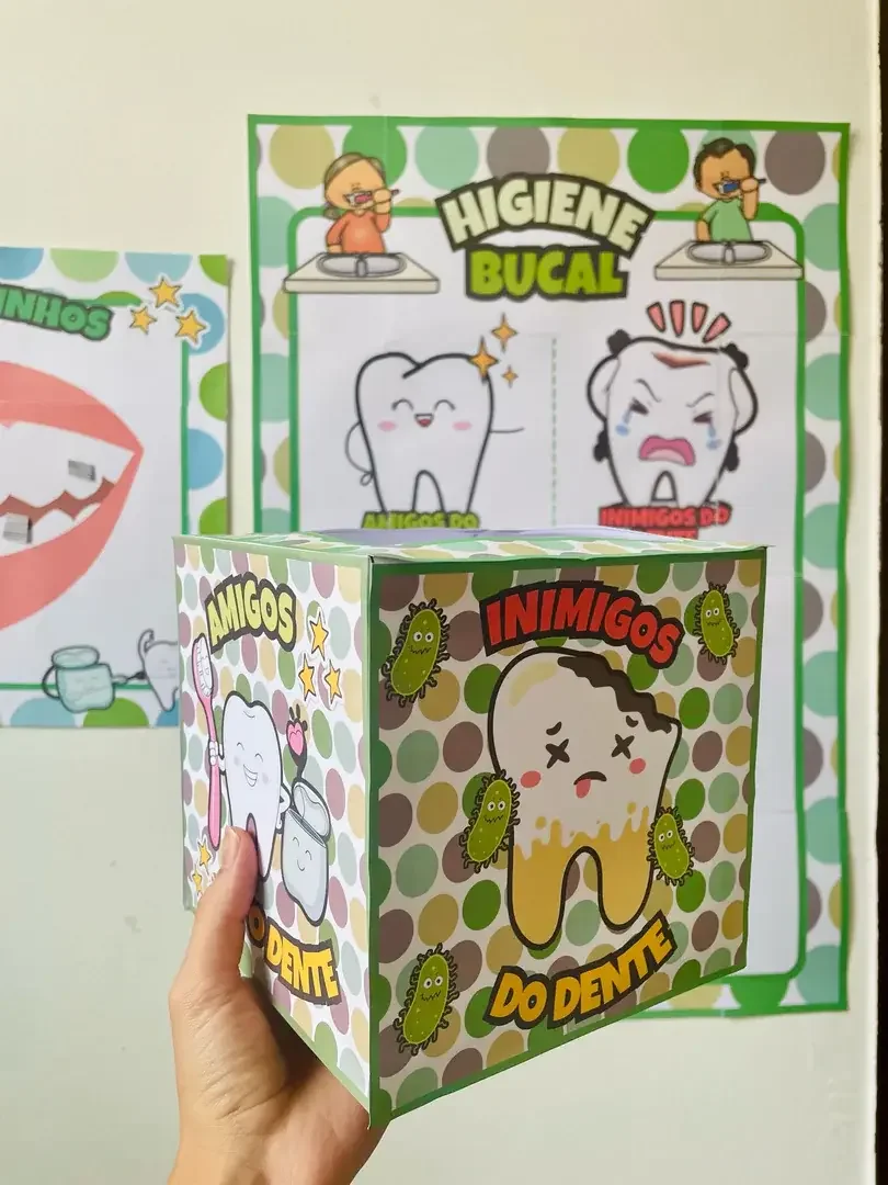 Kit Pedagógico Higiene Bucal PDF Painel Escovação E Jogos — Alfabetização para Educação Infantil: Kit Higiene Bucal em PDF