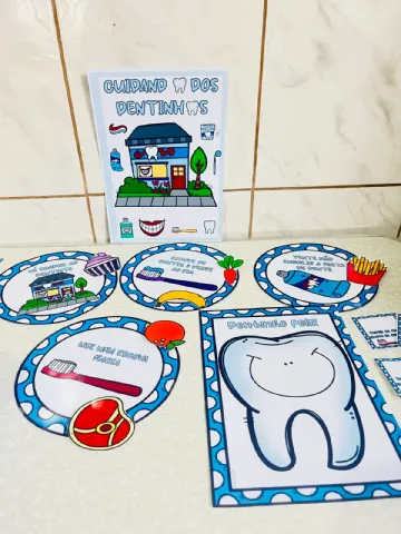 Kit Pedagógico para ensinar sobre Saúde Bucal — amostra 4: Ideal para Educação Infantil e Anos Iniciais, podendo ser…