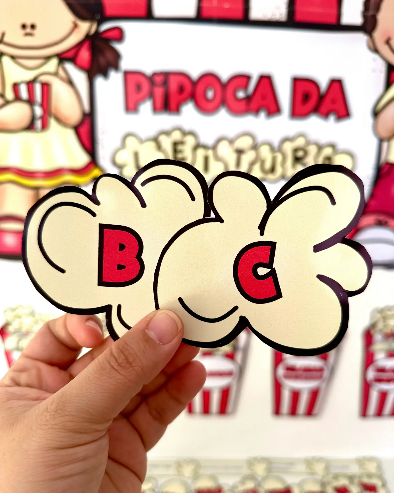 Kit Pipoca da Leitura – PDF para Imprimir | Alfabetização — amostra 4: Transforme o momento da alfabetização em uma…
