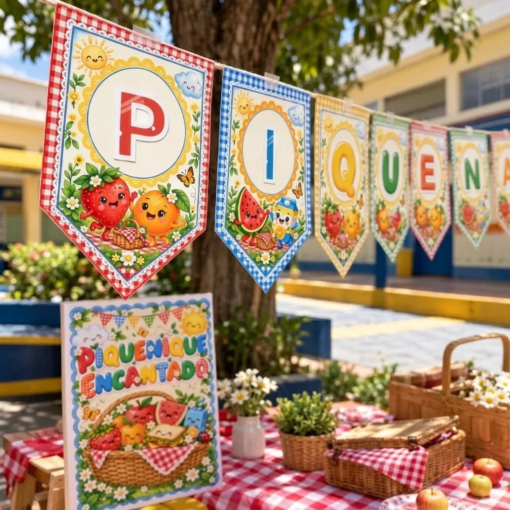 Kit Piquenique Encantado | Decoração Escolar em PDF — amostra 3: 📄 INFORMAÇÕES IMPORTANTES