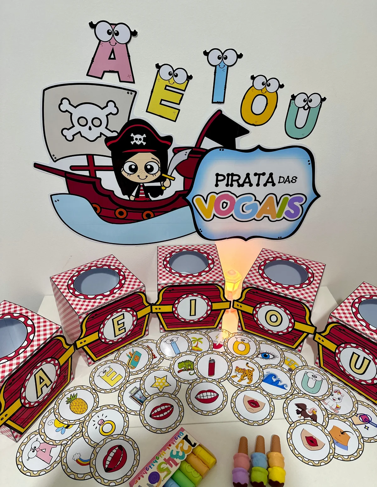 Kit Pirata das Vogais: Educação Infantil — Alfabetização para Educação Infantil: A introdução das vogais na infância ganha…