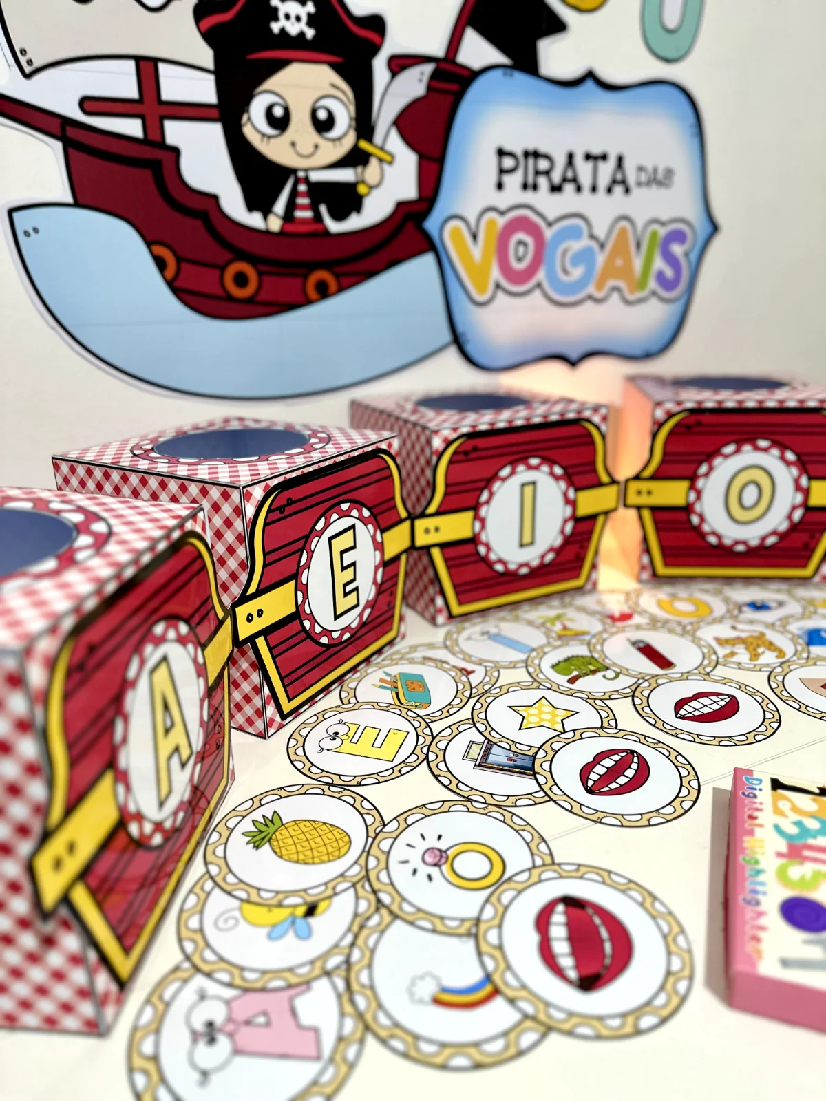 Kit Pirata das Vogais para trabalhar com crianças da educação infantil — amostra 6: Kit Pirata das Vogais para trabalhar o…