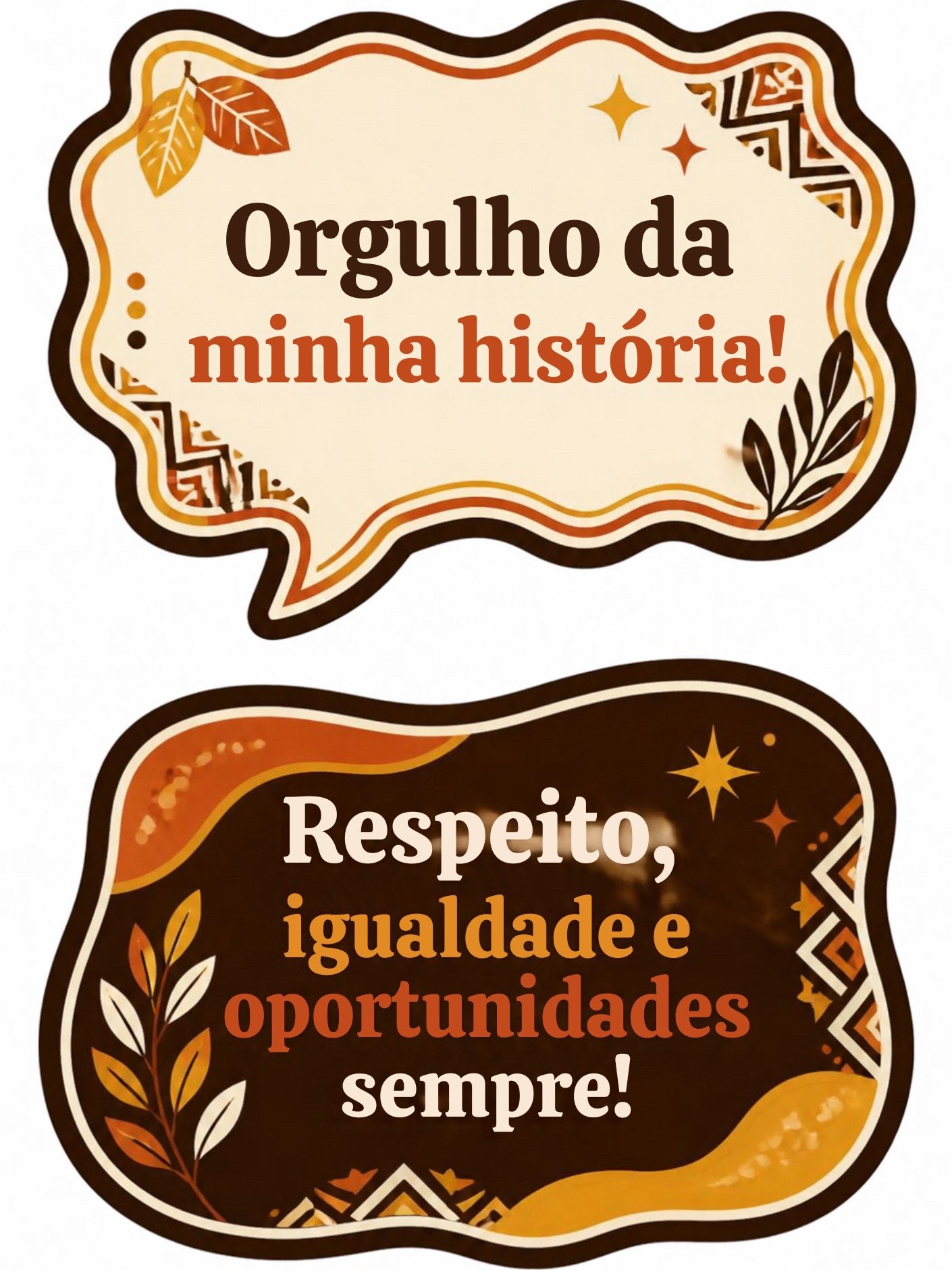 Kit Plaquinhas Consciência Negra: Fotos e Projetos Escolares PDF — amostra 1: Kit com 12 plaquinhas em PDF para fotos e…
