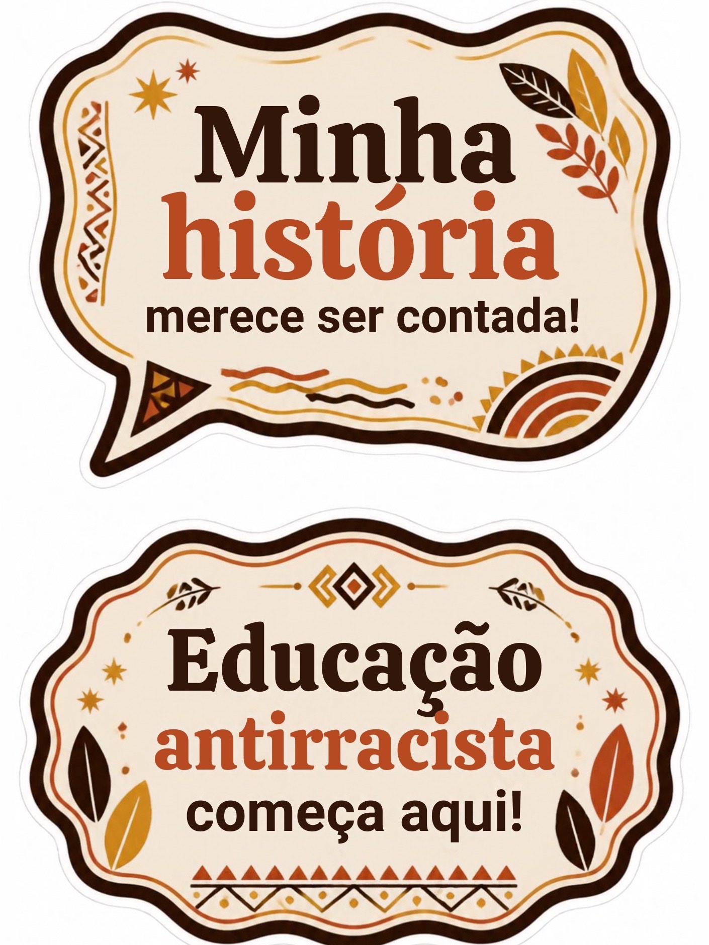 Kit Plaquinhas Consciência Negra: Fotos e Projetos Escolares PDF — amostra 4: Kit com 12 plaquinhas em PDF para fotos e…