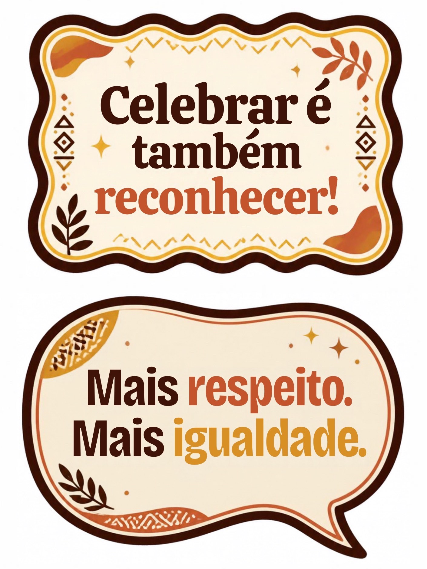 Kit Plaquinhas Consciência Negra: Fotos e Projetos Escolares PDF — amostra 5: Kit com 12 plaquinhas em PDF para fotos e…