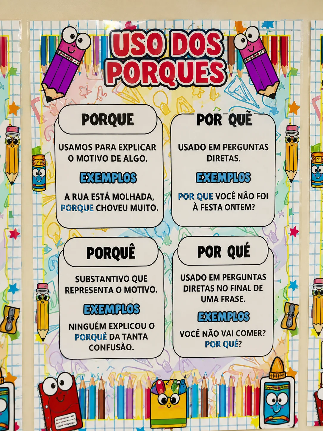 KIT PORTUGUÊS NA PAREDE – PAINÉIS PEDAGÓGICOS — amostra 7: Transforme sua sala de aula em um ambiente ainda mais rico em… KIT PORTUGUÊS NA PAREDE – PAINÉIS PEDAGÓGICOS — amostra 7: Transforme sua sala de aula em um ambiente ainda mais rico em…
