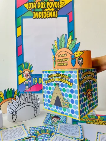 Kit Povos Indigenas – Material Pedagógico — amostra 1: O que vem no material
