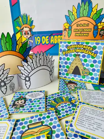 Kit Povos Indigenas – Material Pedagógico — amostra 3: Kit Dia dos Povos Indígenas Respeito, cultura e aprendizado…