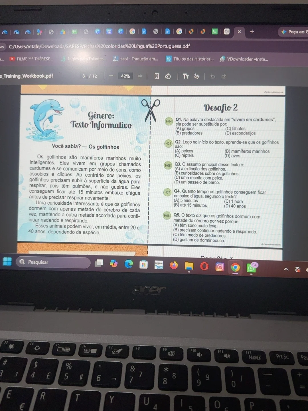 Kit Preparação SARESP | 5º Ano – Português e Matemática — amostra 2: ✨ O QUE VOCÊ VAI RECEBER?