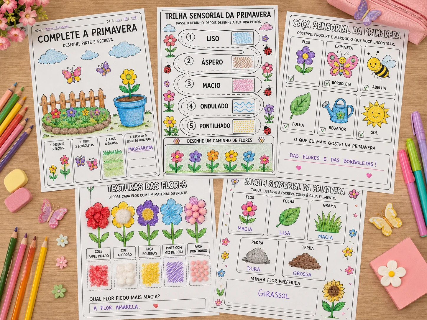 KIT PRIMAVERA ATIVIDADES LÚDICAS + SENSORIAIS — capa do material