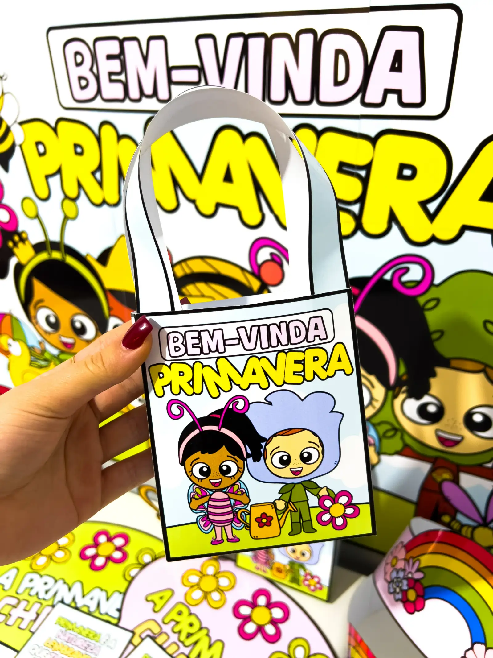 Kit Primavera – Painel e Lembrancinhas — amostra 5: O Kit Primavera foi criado para celebrar a chegada da estação mais…