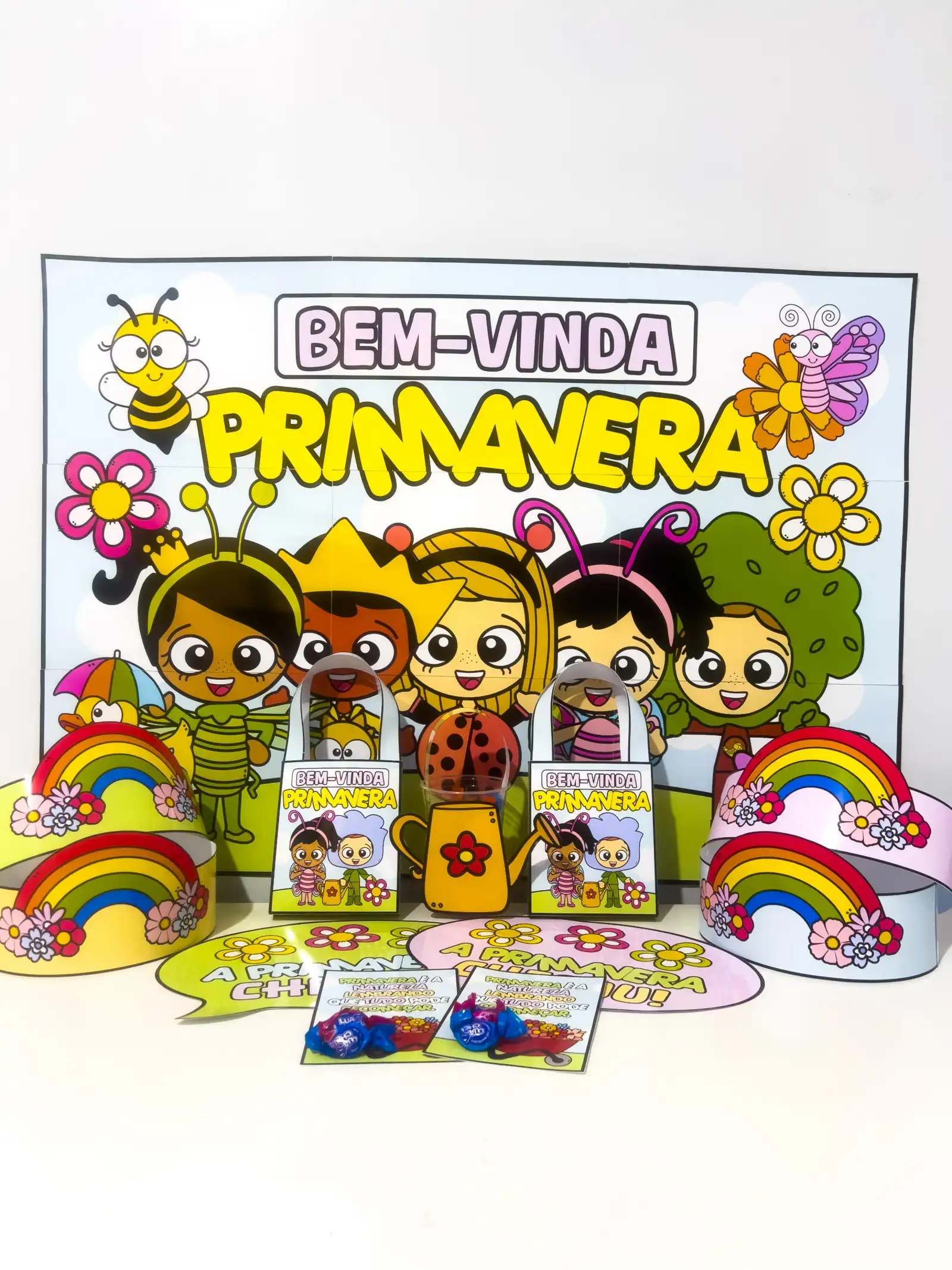 Kit Primavera – Painel e Lembrancinhas — capa do material