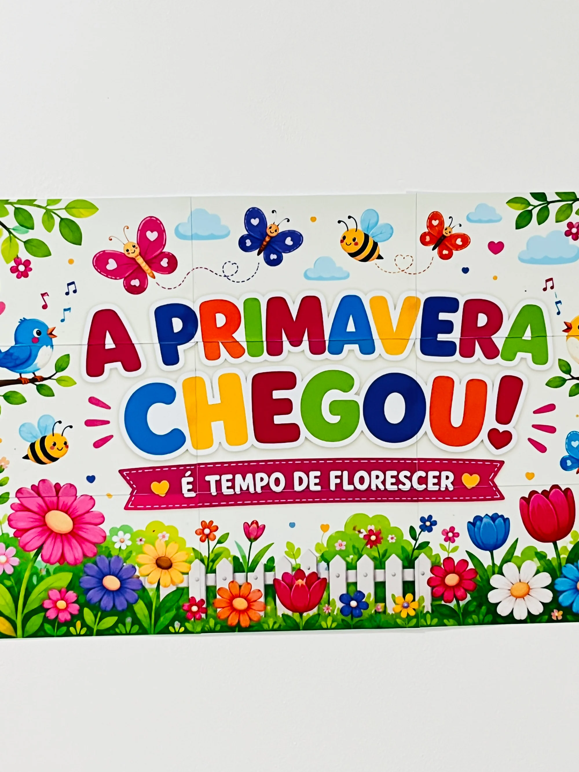 Kit Primavera para Educação Infantil: Painel, Atividade e Lembrancinhas — amostra 3: Kit Primavera completo para Educação…