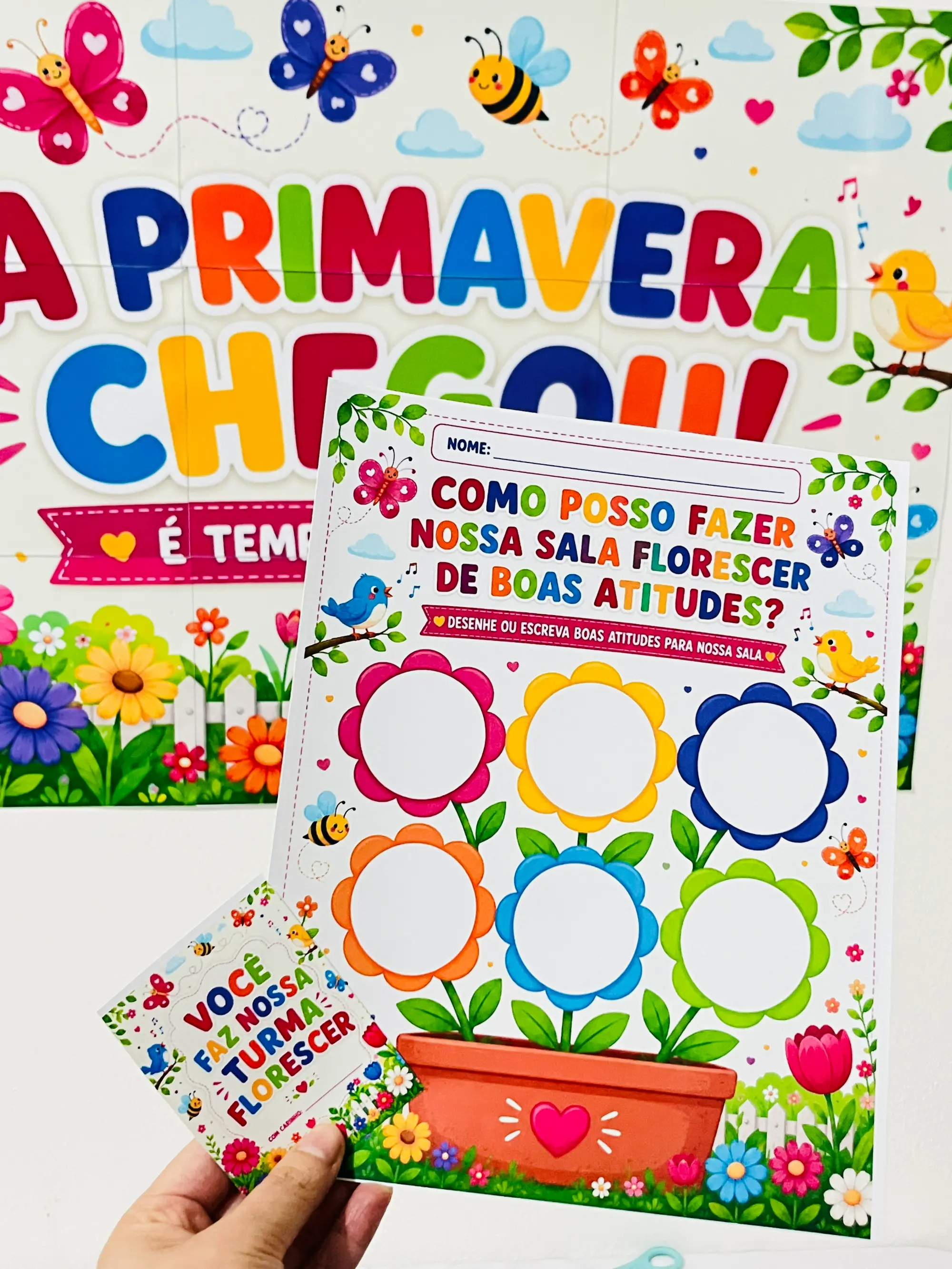Kit Primavera para Educação Infantil: Painel, Atividade e Lembrancinhas — Datas comemorativas para Educação Infantil: Kit…
