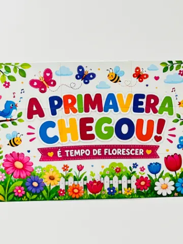 Kit Primavera para Imprimir | Painel e Atividade Escolar — amostra 2: 📦 Conteúdo do Material