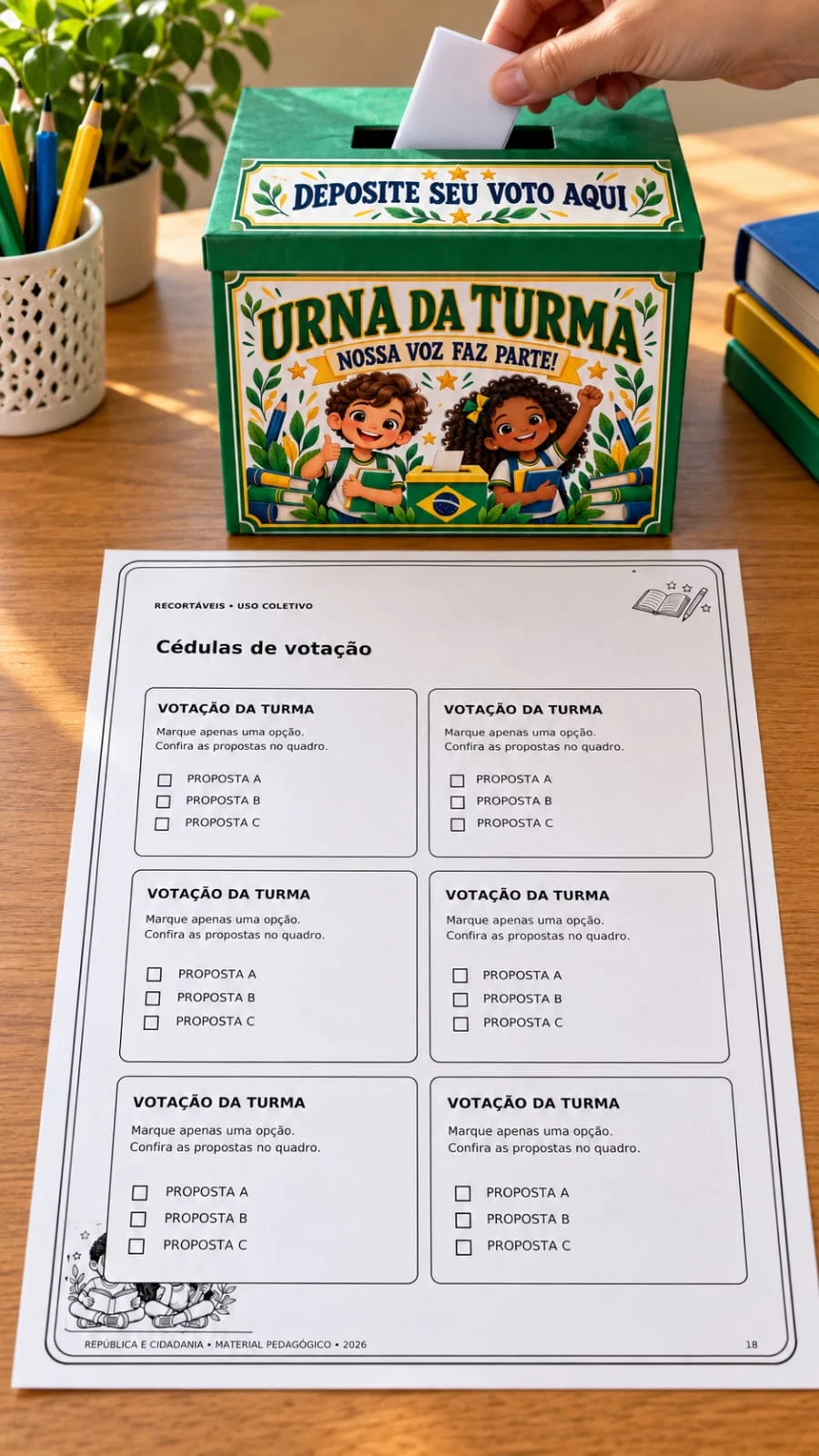 Kit Proclamação da República – 40 Páginas em PDF — amostra 3: Kit Proclamação da República com 40 páginas em PDF: painel,…