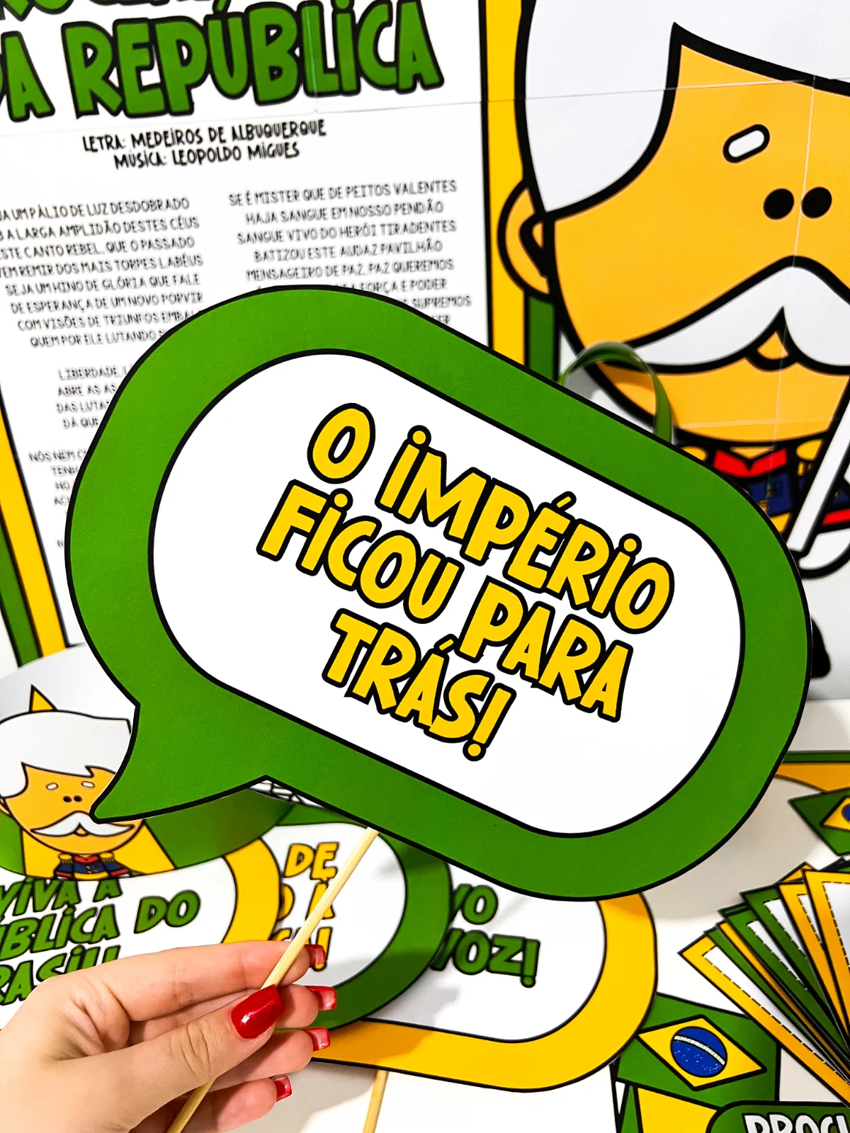 Kit Proclamação da República – Material Pedagógico — amostra 1: O que vem no material