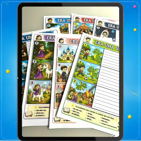 Kit Produção de Texto Ilustrada – Ensino Fundamental I — amostra 3: Kit Produção de Texto Ilustrada com 10 histórias em…