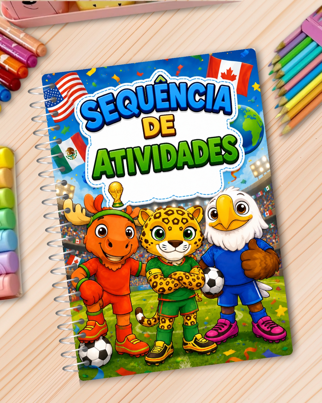 Kit projeto copa do mundo 2026 – PDF para Imprimir | Educação Infantil e Anos Iniciais — amostra 1: O que vem no material